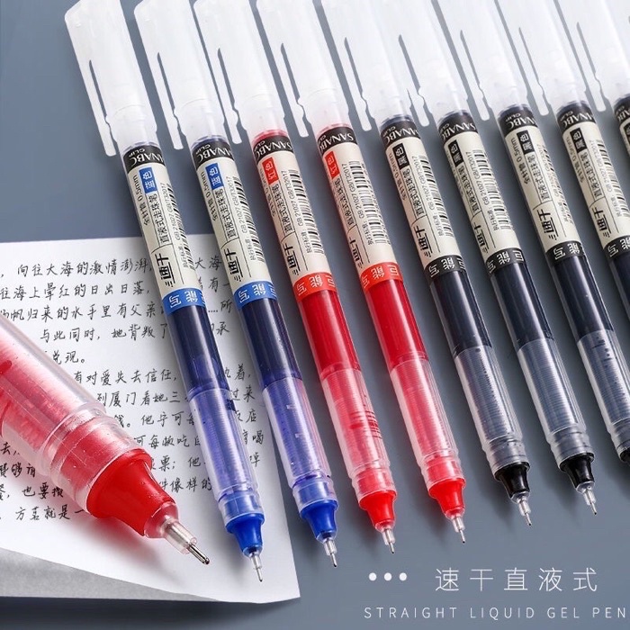 Mô tả Bút bi nước khô nhanh Deli 0,5mm luyện viết chữ trung - 3