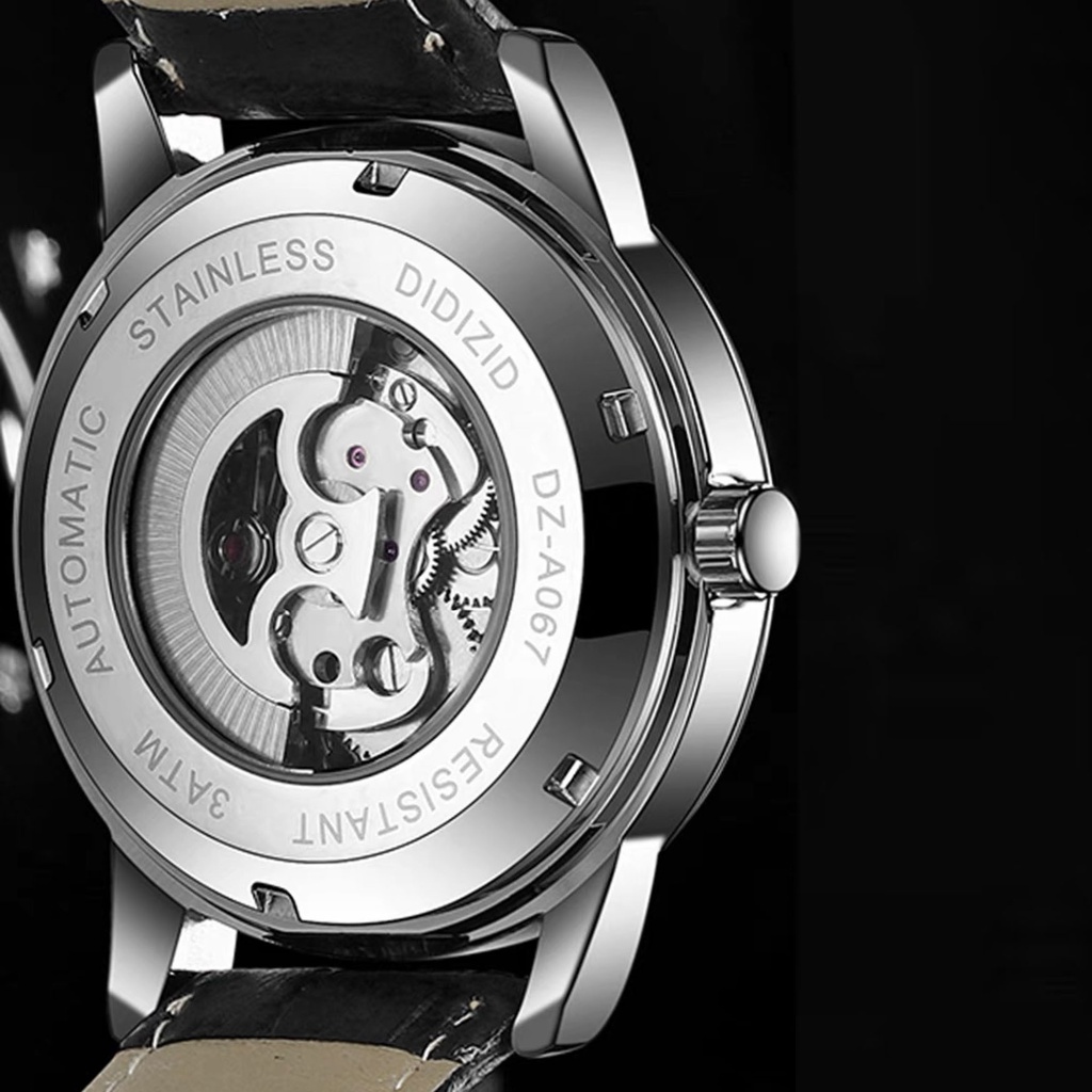 Mô tả Đồng hồ cơ tự động nam DIZIZID Automatic chính hãng - Dây da cao cấp - Thiết kế bầu trời sao chuyển động DZC99 - 4