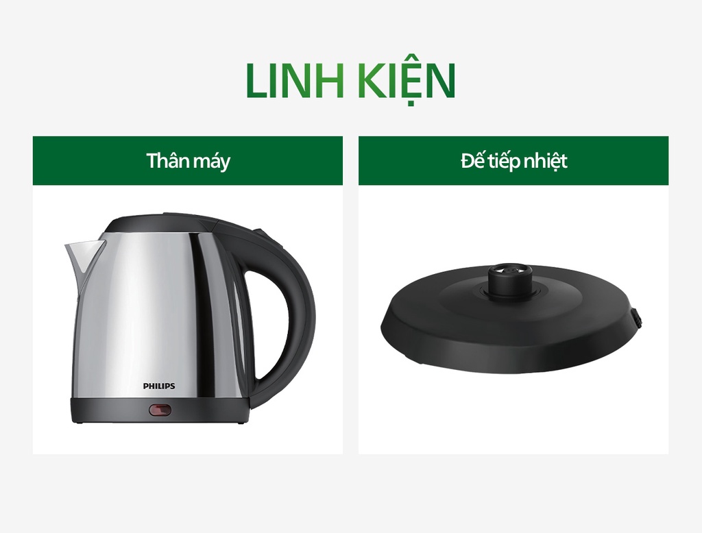 Mô tả Bình đun siêu tốc PHILIPS HD9303 /03 1.2L - Hàng Chính Hãng - 7