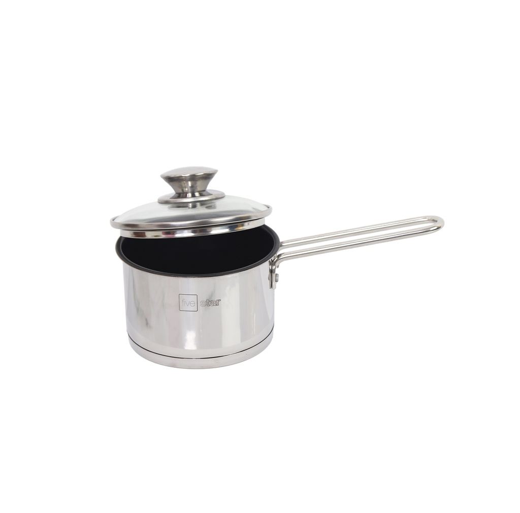 Mô tả Quánh 3 đáy inox 430 Fivestar Standard nắp kính bếp từ ( 12cm/14cm/16cm ) - 3