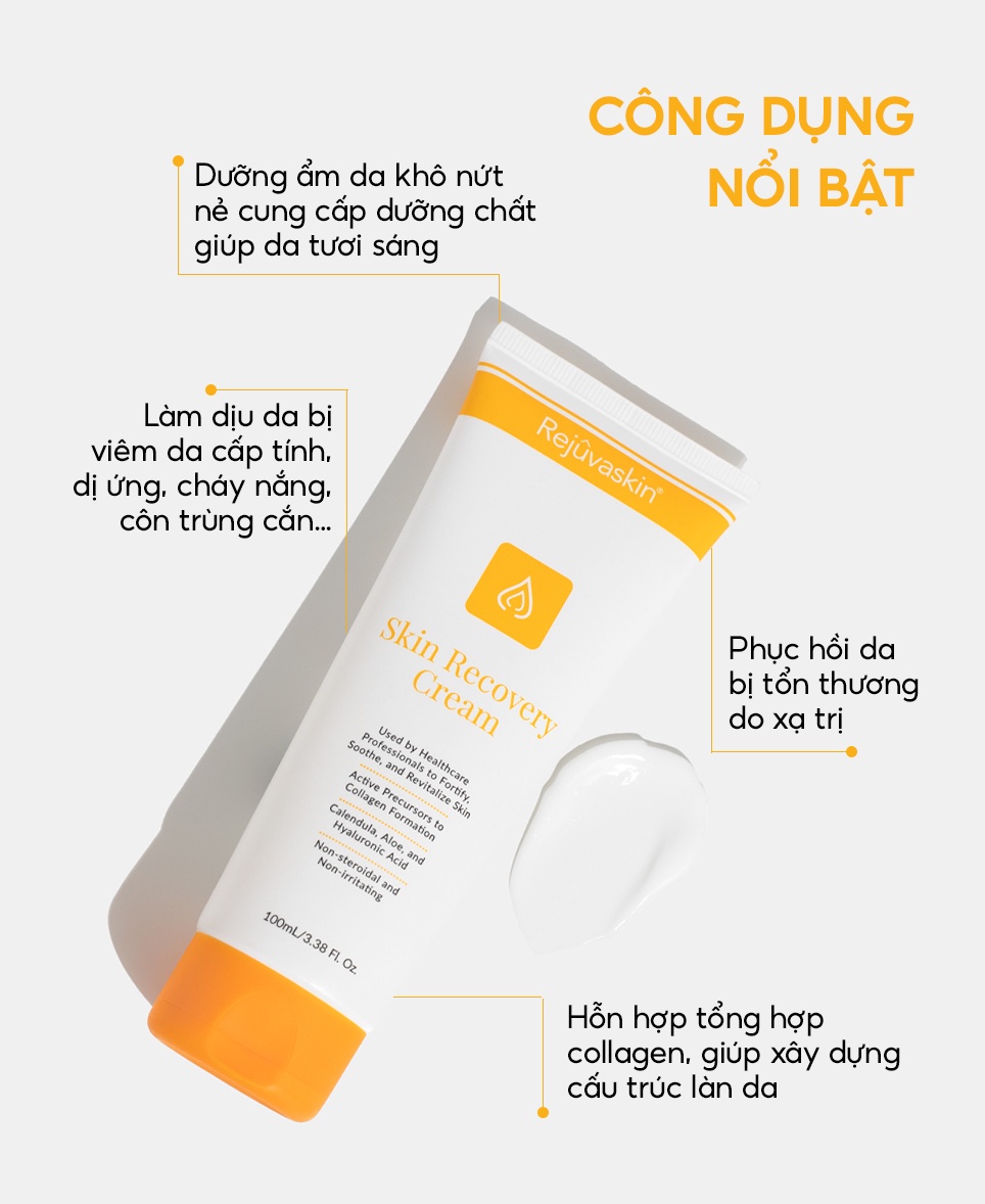Mô tả Kem Dưỡng Ẩm và Phục Hồi Da Rejuvaskin Skin Recovery Cream 100ml - 3