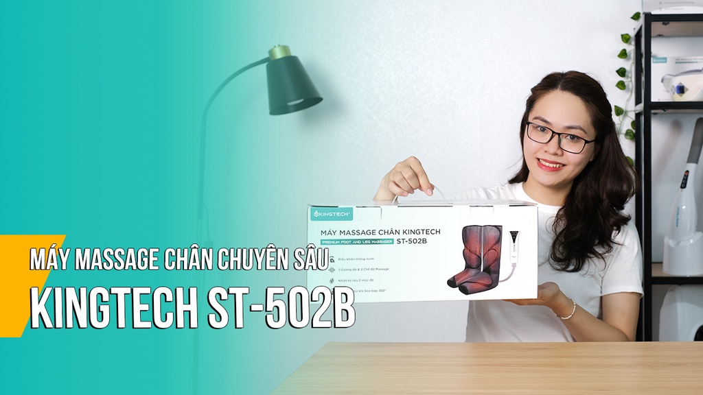 Mô tả Máy Massage Chân Chuyên Sâu KINGTECH ST-502B - Hàng Chính Hãng, Xoa Bóp Bàn, Bắp Chân - Bảo Hành 12 Tháng - 1