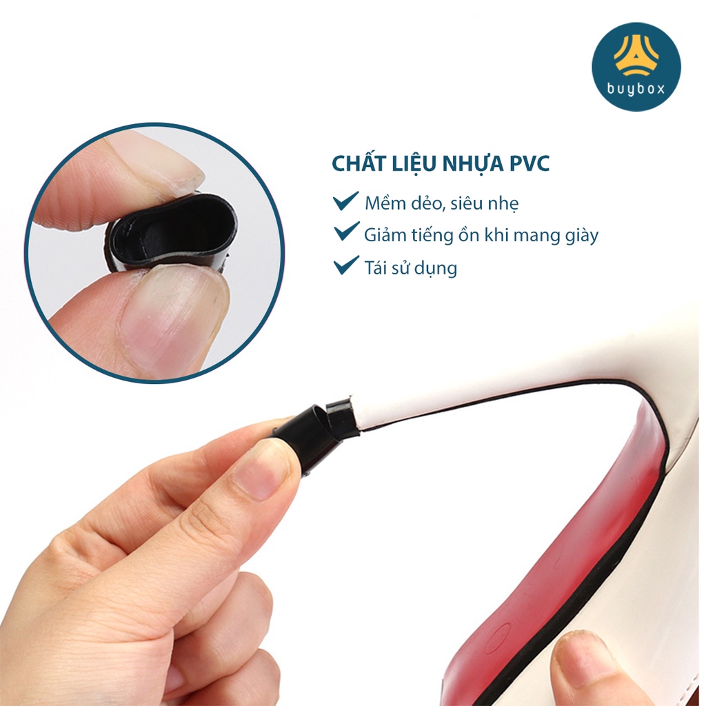 Mô tả Bộ đôi nút bọc gót giày cao gót hình tròn, chữ U giảm tiếng ồn chống mòn gót - Buybox - BBPK291 - 3