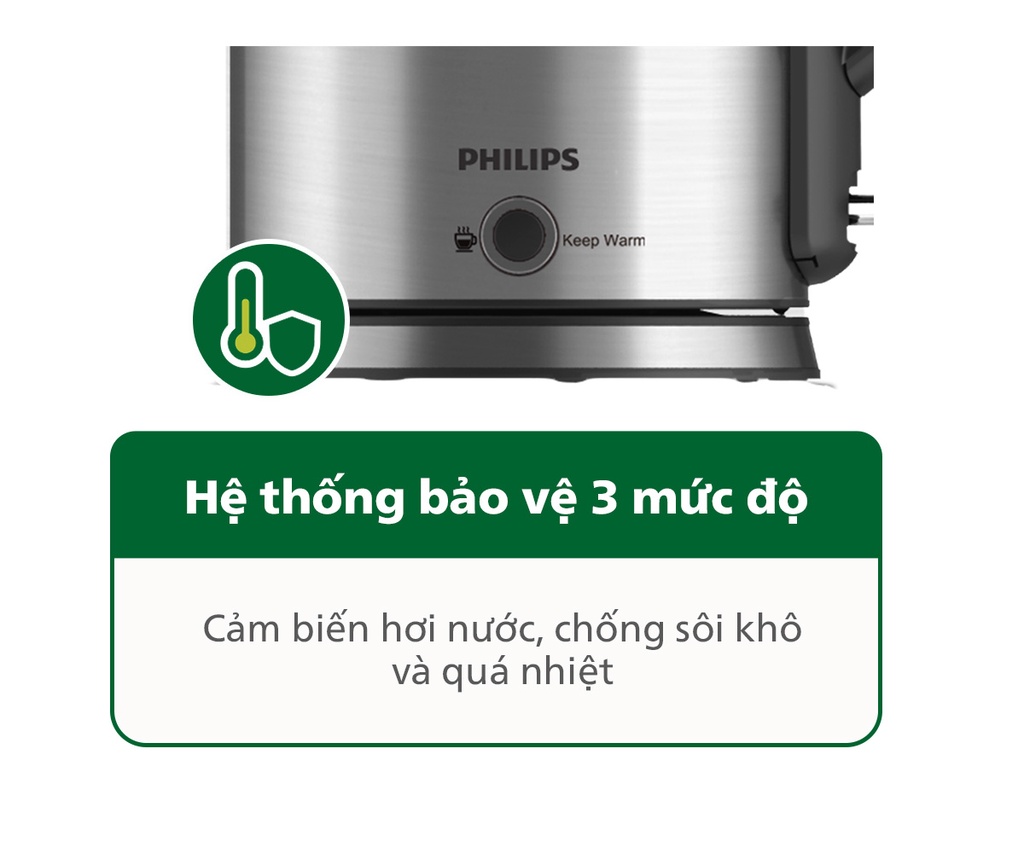 Mô tả Bình đun siêu tốc PHILIPS HD9316 - Hàng Chính Hãng - 5