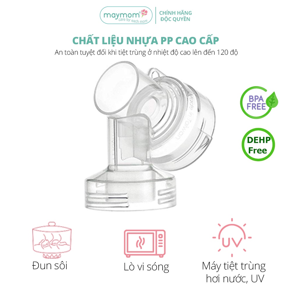 Mô tả Cổ Nối Phễu Maymom Myfit Loại Cổ Hẹp, Tương Thích Phễu Hút Sữa Medela, Pumpin, Lacteck, Mini Pum, Pumpa, Silicon - 9