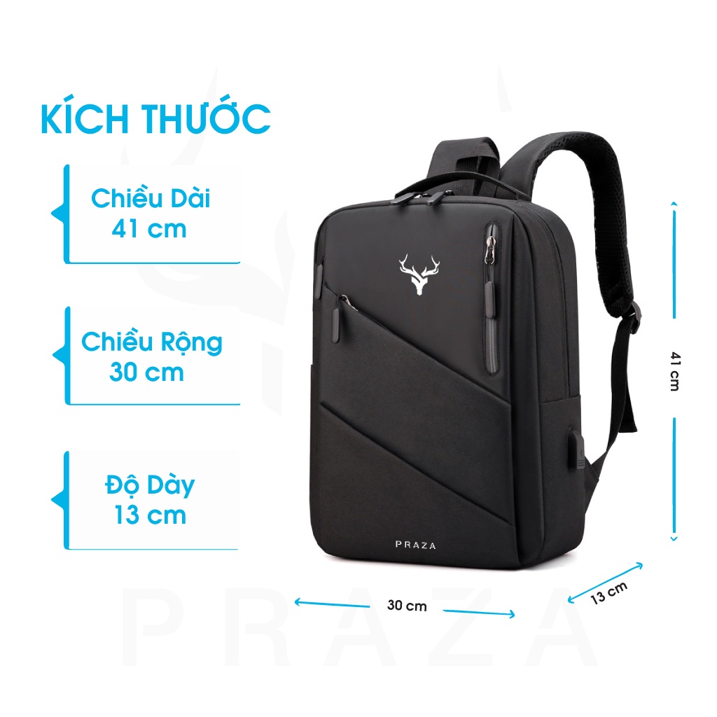 Mô tả Balo Laptop Đựng Vừa Laptop 15.6 inch Praza Deer - BLS0190 - 1