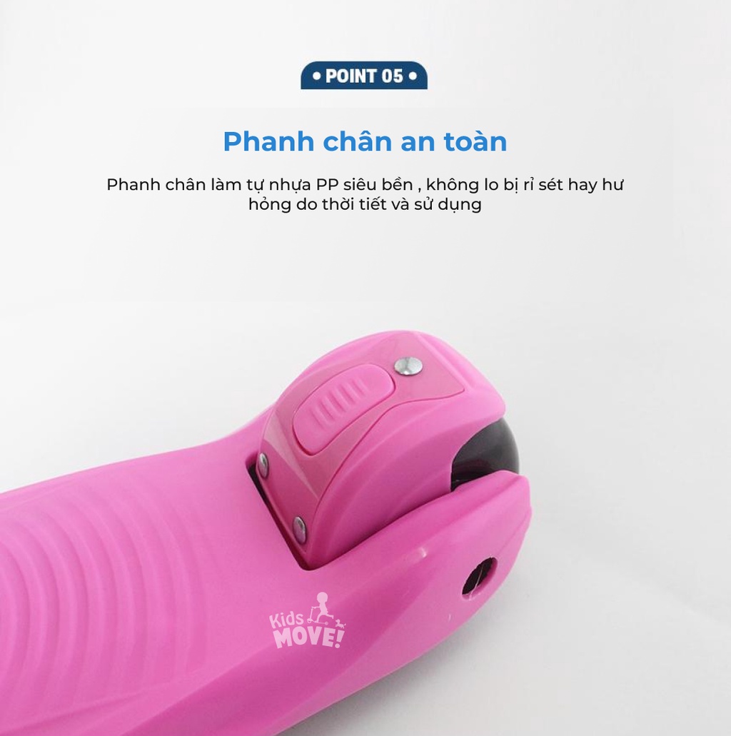 Xe trượt scooter 21stscooter Candy Pro cách lái nghiêng