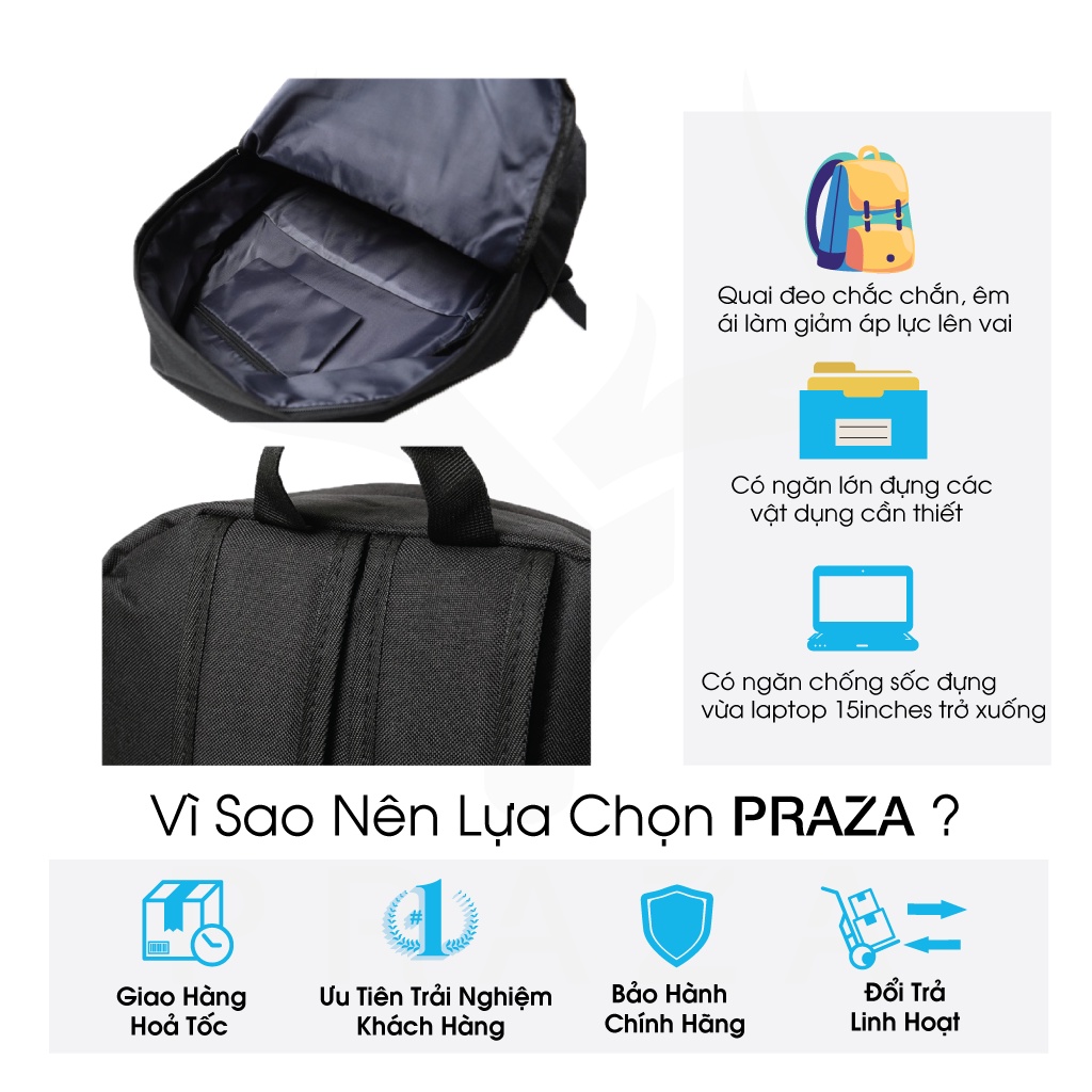 Mô tả Balo Du Lịch Phong Cách PRAZA BL172 Hãng Phân Phối Chính Thức - 2
