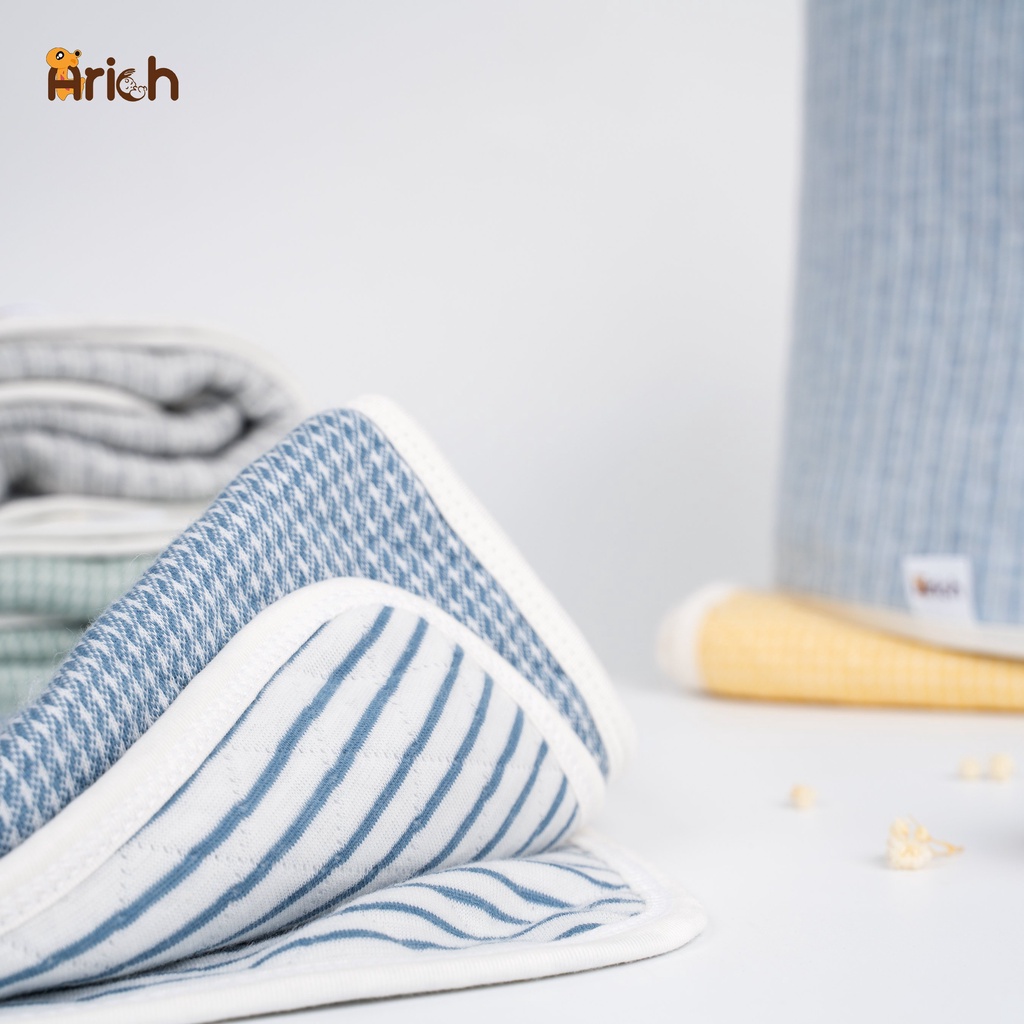 Mô tả Chăn sợi tre mùa hè Arich, chăn trẻ em, cao cấp mềm mịn, dày dặn, an toàn cho Bé (0 đến 6 tuổi) -KT 93x130cm - 1