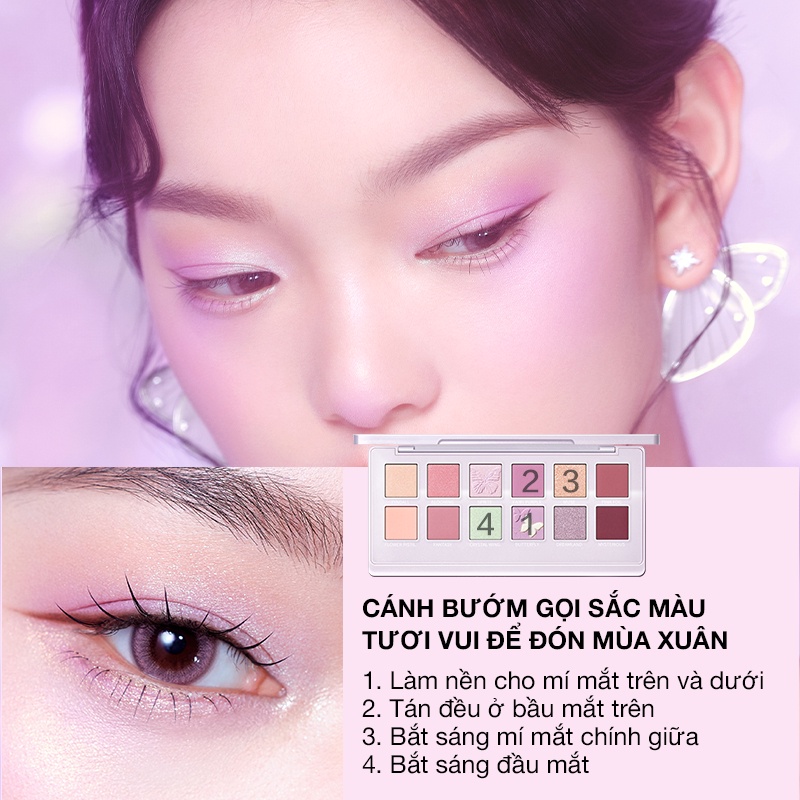 Mô tả Bảng Phấn Mắt Màu Nhũ Perfect Diary 12 Màu (Kèm Cọ Tuỳ Theo Bảng Mắt) - 7