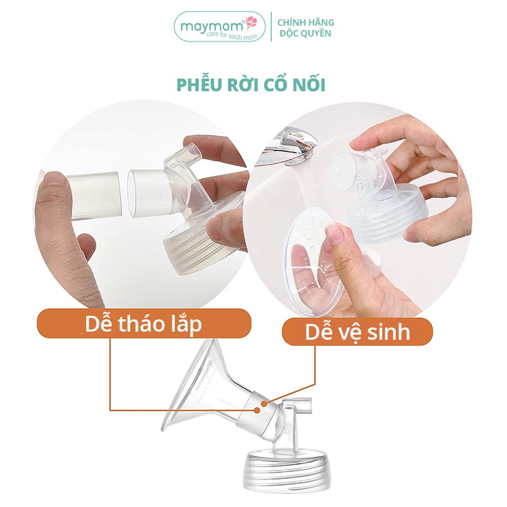 Mô tả Cổ Nối Phễu Maymom Myfit Loại Cổ Rộng, Tương Thích Phễu Hút Sữa Spectra, Pumpin, Lacteck, Mini Pum, Pumpa, Silicon - 9