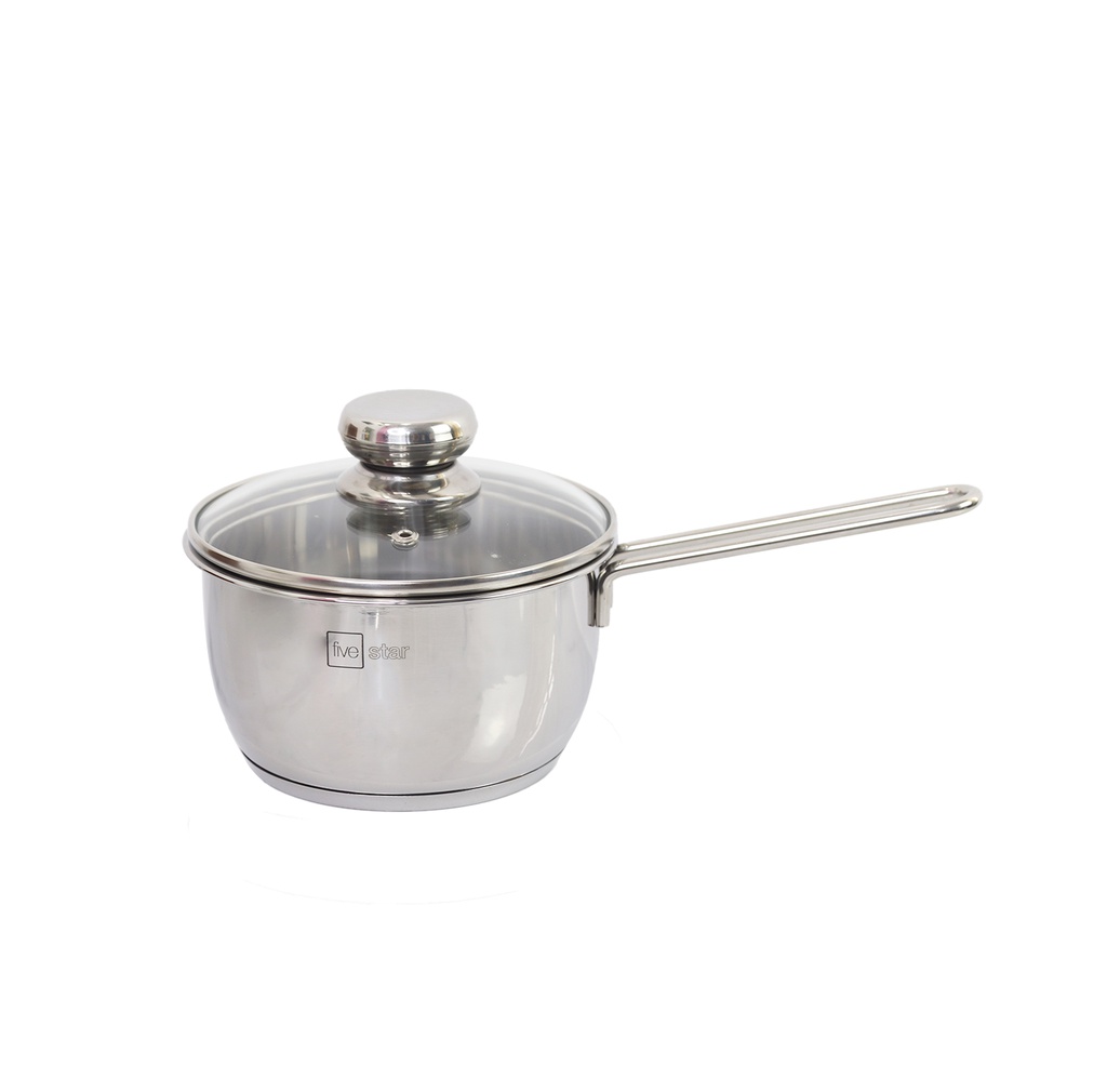 Mô tả Quánh 3 đáy inox 430 Fivestar Standard nắp kính bếp từ ( 12cm/14cm/16cm ) - 2