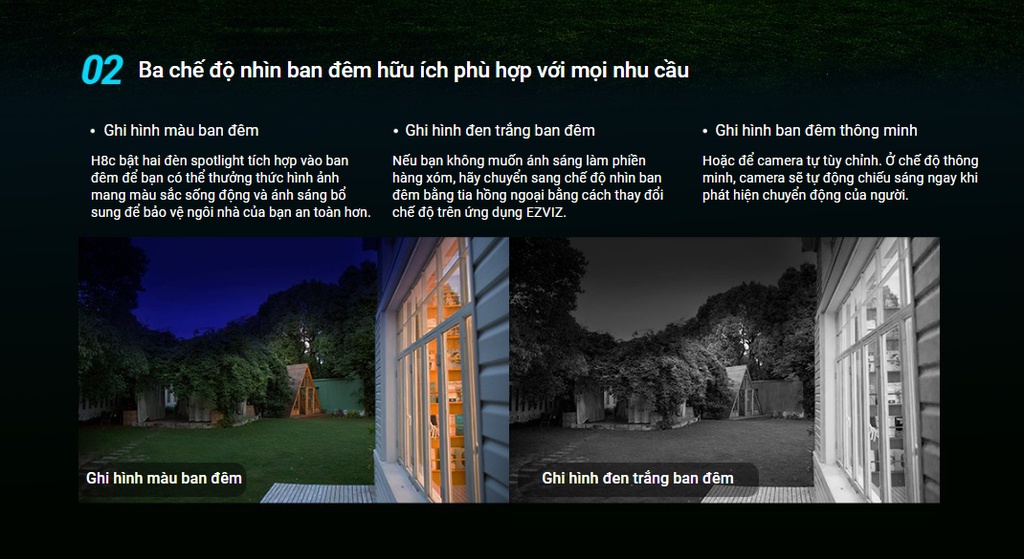 Camera EZVIZ H8C Pro tính năng