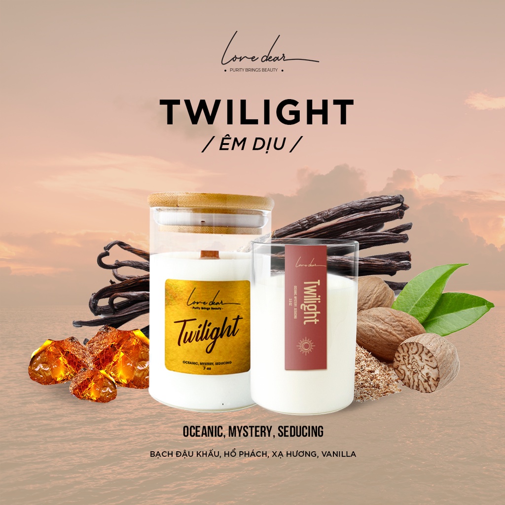 Mô tả Nến Thơm Phòng Tinh Dầu Cao Cấp LoveDear - Trang Trí Decor 100g & 200g - 7