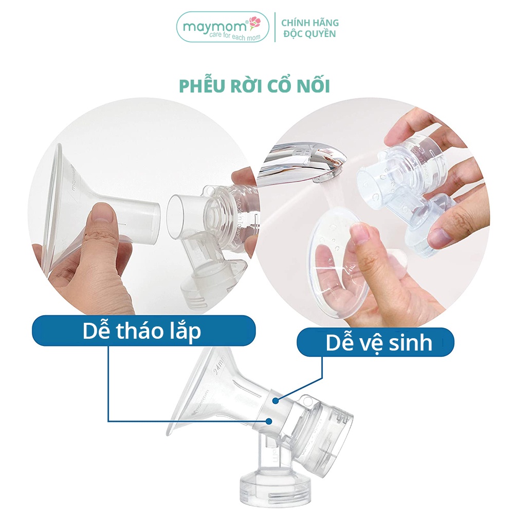 Mô tả Cổ Nối Phễu Maymom Myfit Loại Cổ Hẹp, Tương Thích Phễu Hút Sữa Medela, Pumpin, Lacteck, Mini Pum, Pumpa, Silicon - 8