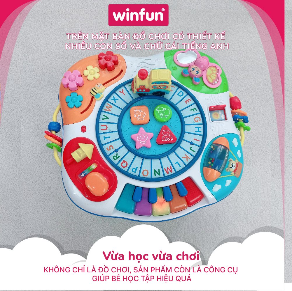 Mô tả Bàn nhạc đa năng - tập đứng, học chữ số, âm nhạc Winfun 0801 kích thích phát triển giác quan, vận động tinh cho bé - 6