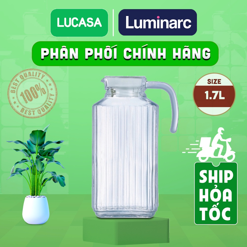 Mô tả Bình Nước Thủy Tinh Luminarc Quadro 1.7L - L2668 | Phân Phối Chính Hãng - 5
