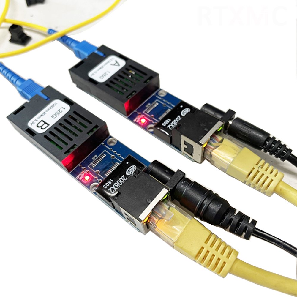 Bộ chuyển đổi phương tiện Mini 1G1E gigabit sợi quang ethernet switch1 ...