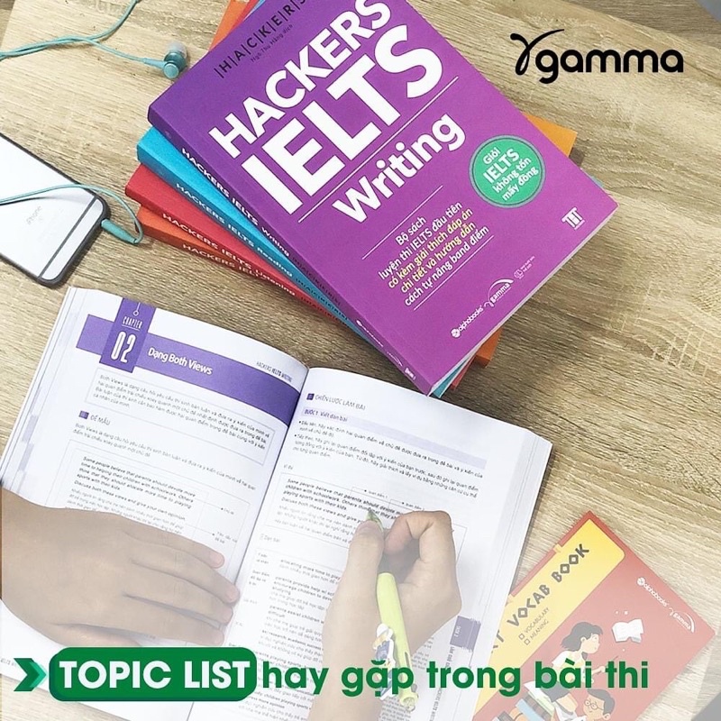 Mô tả Bộ sách Hackers IELTS (Có File Nghe): Listening + Reading + Writing + Speaking (Bộ 4 Cuốn/Lẻ, Tái Bản Mới Nhất - Gamma) - 6