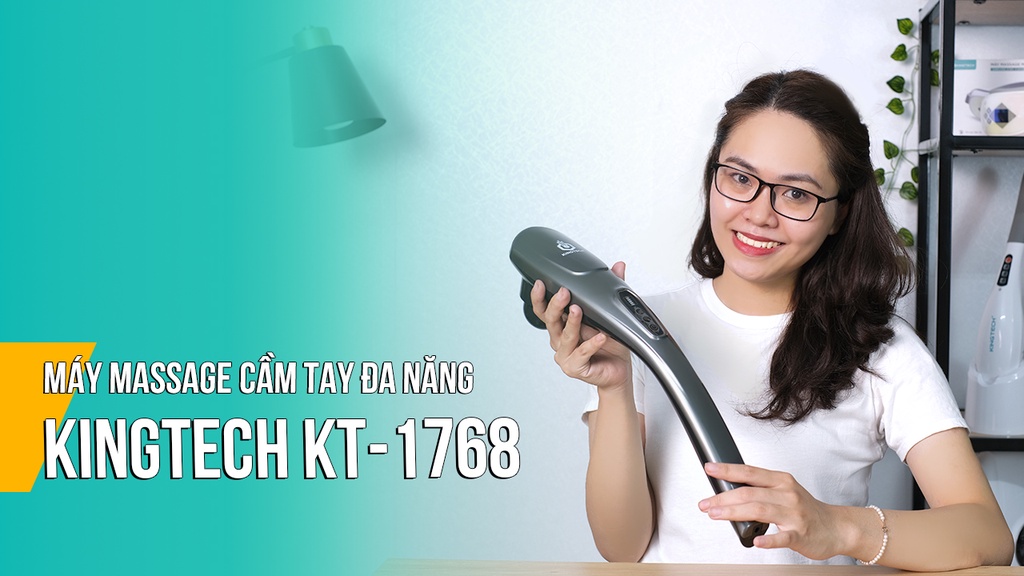 Mô tả Máy Massage Cầm Tay KINGTECH KT-1768 Mát Xa Toàn Thân - Chuyên Sâu Vai Cổ, Chân, Lưng, Tay, Giảm Đau Cứng Cơ - 1