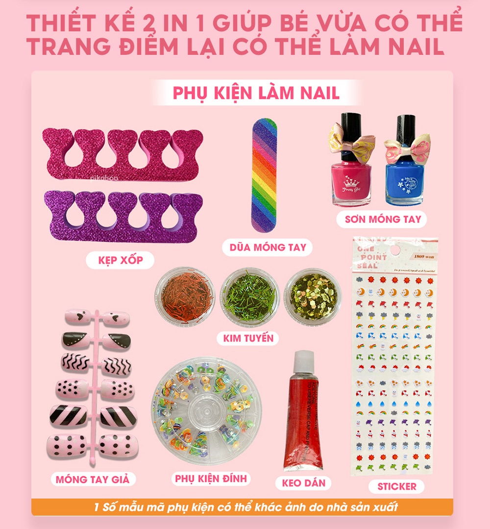 Mỹ phẩm trang điểm cho bé an toàn Pikaboo