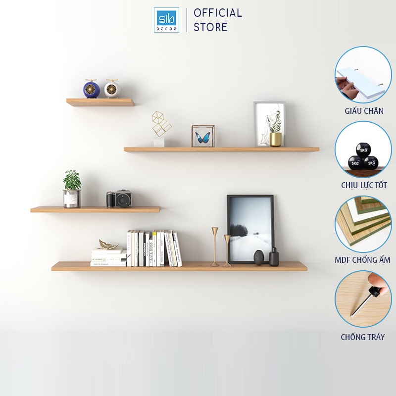 Kệ ngang treo tường SIB Decor - Kích thước