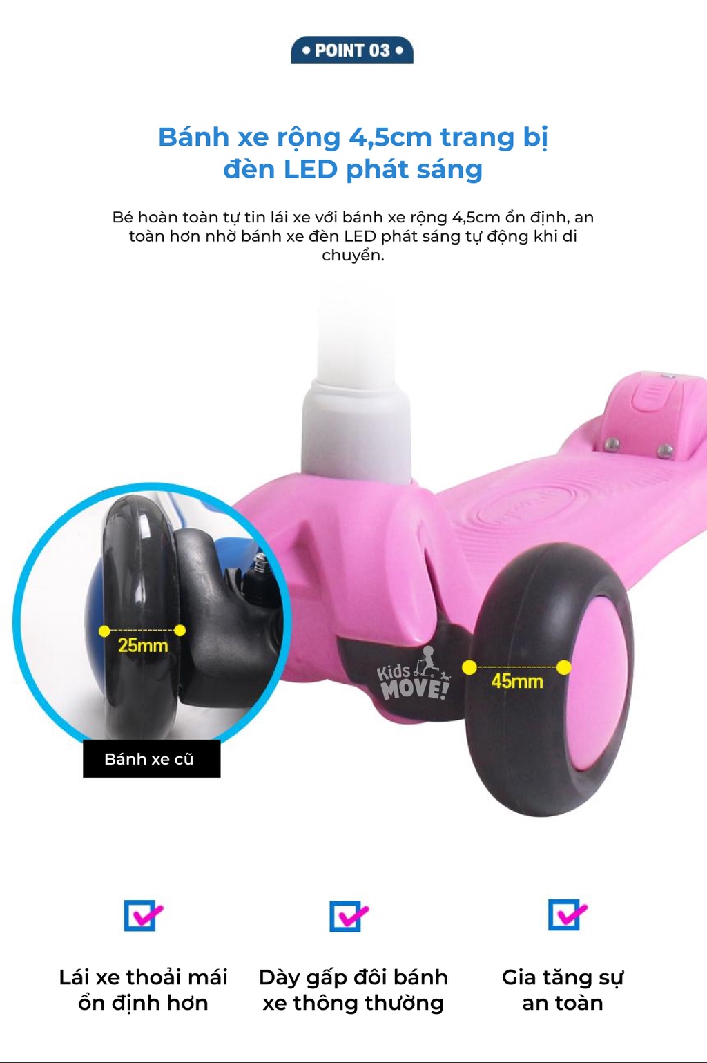 Xe trượt scooter 21stscooter Candy Pro khung nhôm