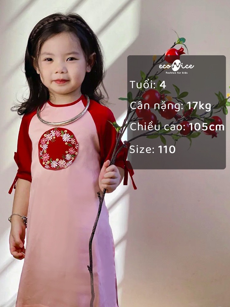 Áo Dài Tết Cách Tân Màu Đỏ Cho Bé Gái, Bé Trai Econice G2. Size Váy Trẻ Em  3, 4, 5, 6, 7, 8, 9, 10, 11, 12 Tuổi | Shopee Việt Nam