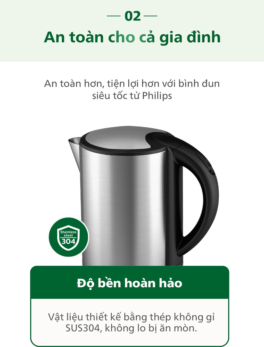 Mô tả Bình đun siêu tốc PHILIPS HD9316 - Hàng Chính Hãng - 3