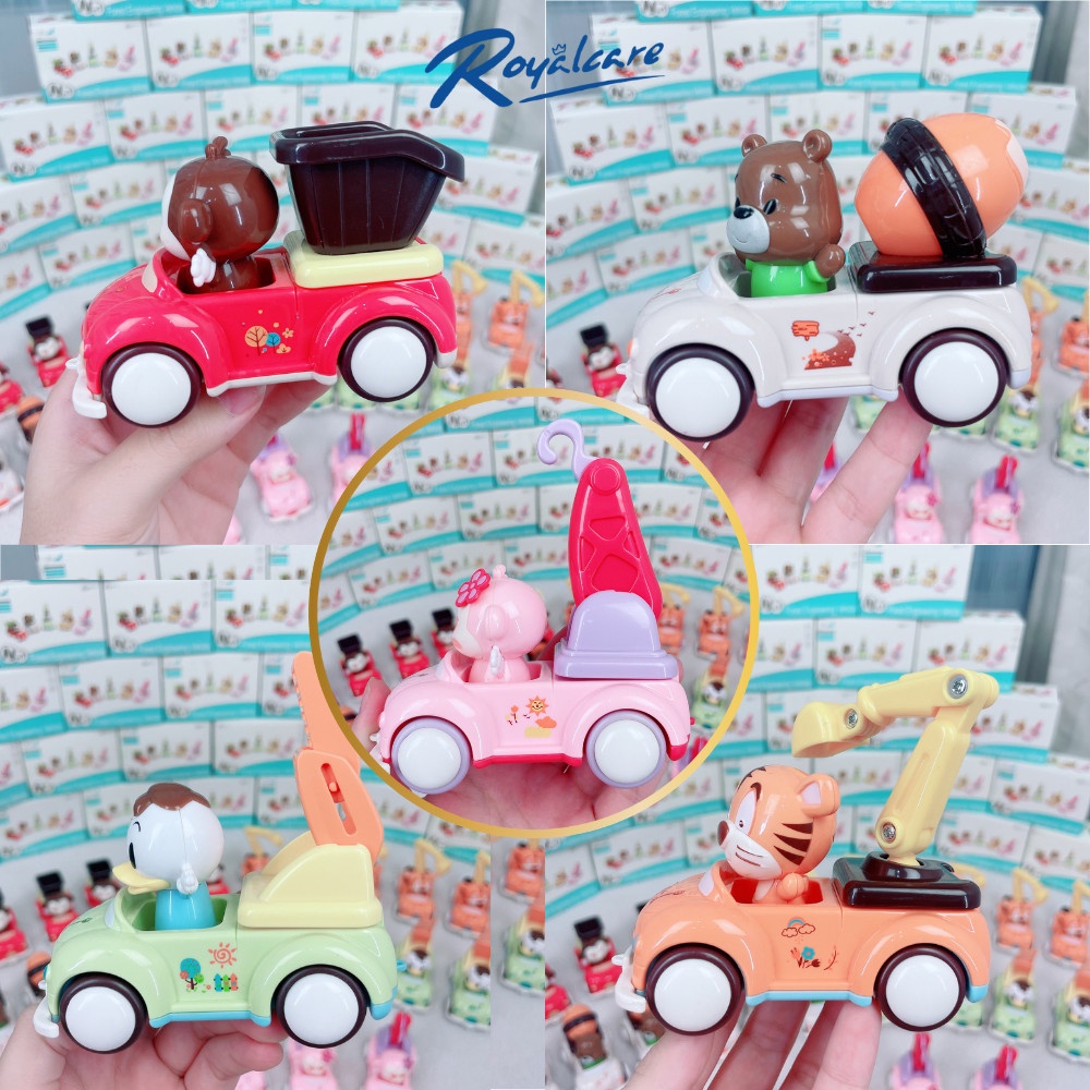 Mô tả Đồ chơi ô tô trớn đà hình thú ngộ nghĩnh cho bé Royalcare 82255A - 3