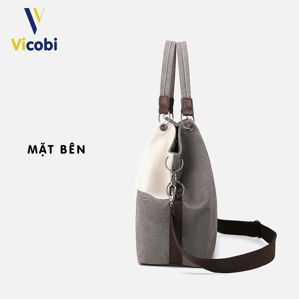 Túi Xách Nữ Canvas Ronan Vicobi CV2 - Sức chứa