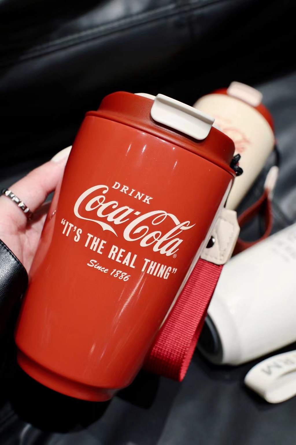 Mô tả Mầm Coca-Cola Cốc giữ nhiệt đồng thương hiệu Ủy quyền chính hãng Bể bên trong bằng thép không gỉ 316 cấp 500ML - 7