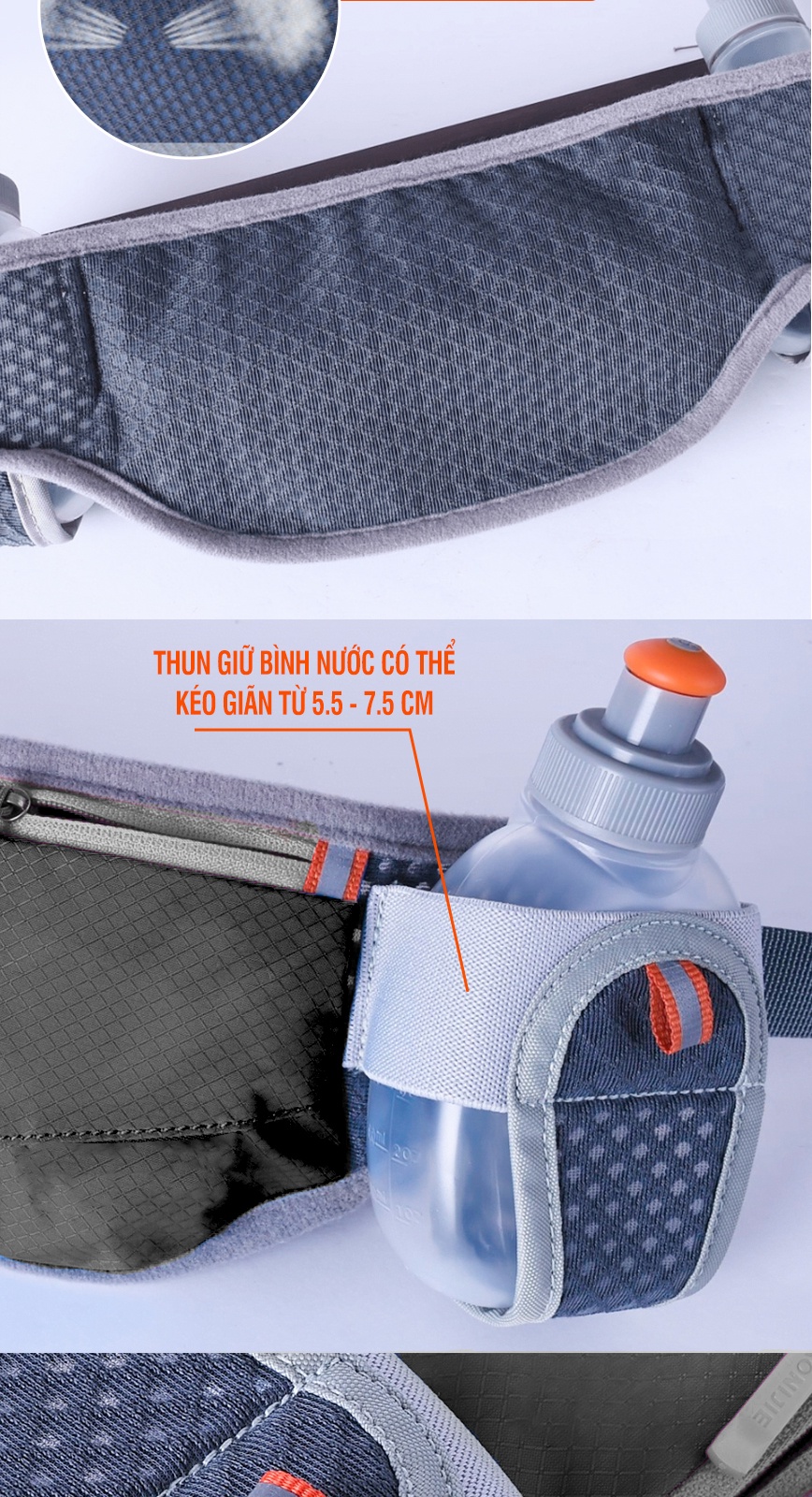 Mô tả Túi chạy bộ có 2 ngăn đựng nước chính hãng GoodFit GF109RB - 9