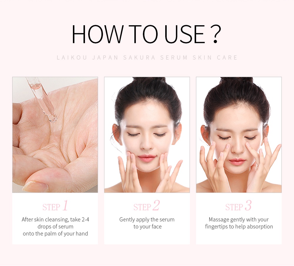 Mô tả Serum LAIKOU Nhật Bản 100ml giúp se khít lỗ chân lông và làm sáng tông da - 10