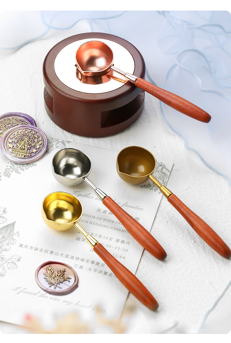 Stitchintime vintage stamp spoon wax pellet heating tool melting wax ...
