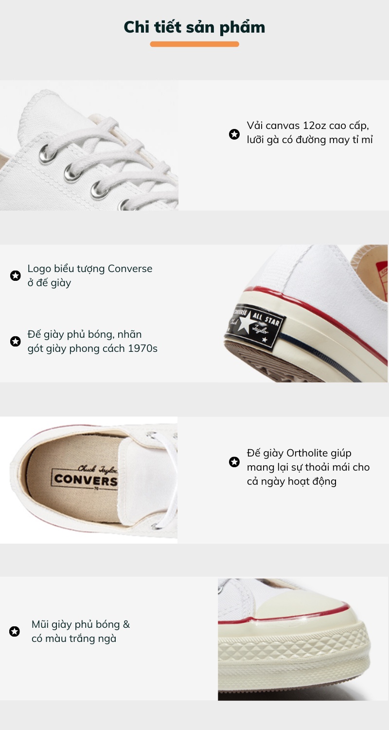 Mô tả Giày Converse Chuck Taylor 1970s 162065C - 3