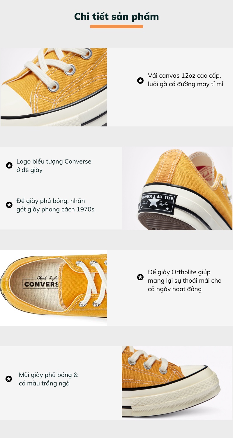 Mô tả Giày Converse Chuck Taylor 1970s Sunflower 162063C - 3
