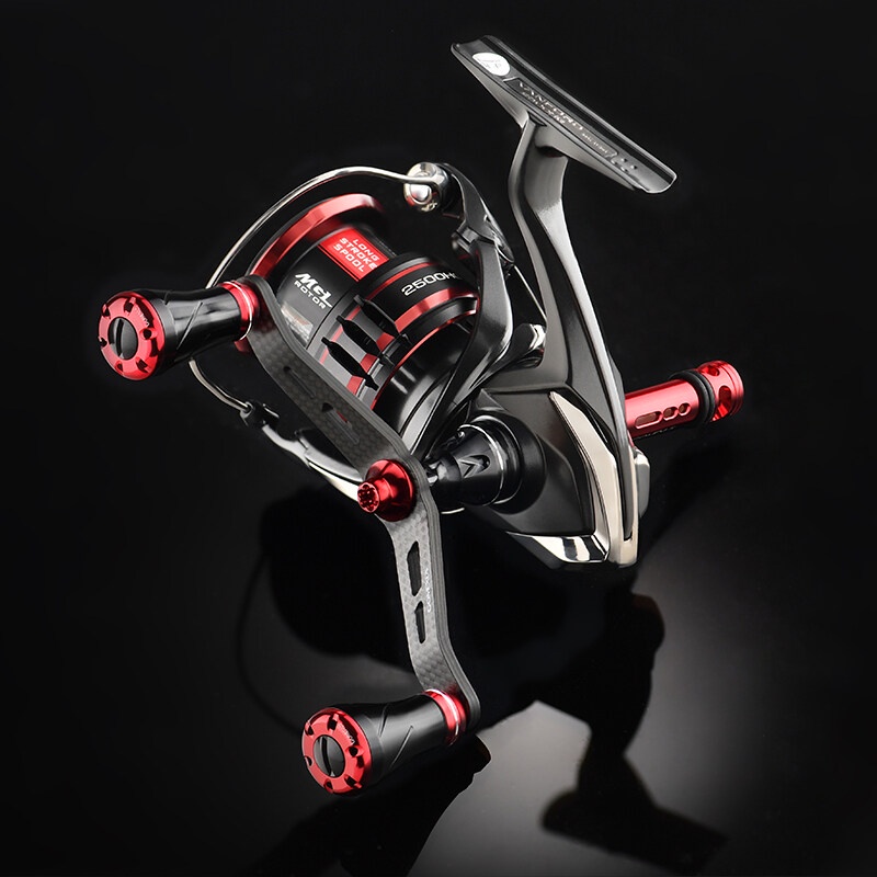 Mô tả GOMEXUS tay quay máy câu cá Máy Câu Cá Tay Cầm Bằng Carbon 82/98mm Shimano Daiwa Abu Okuma LCDH tay quay máy đứng - 2