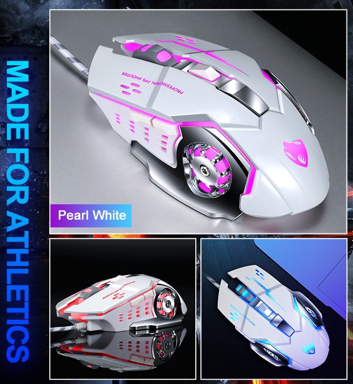 Mô tả Chuột máy tính có dây văn phòng gaming ZTU Smart V6 led RGB giá rẻ DPI 3600 chơi game cho laptop PC - 3