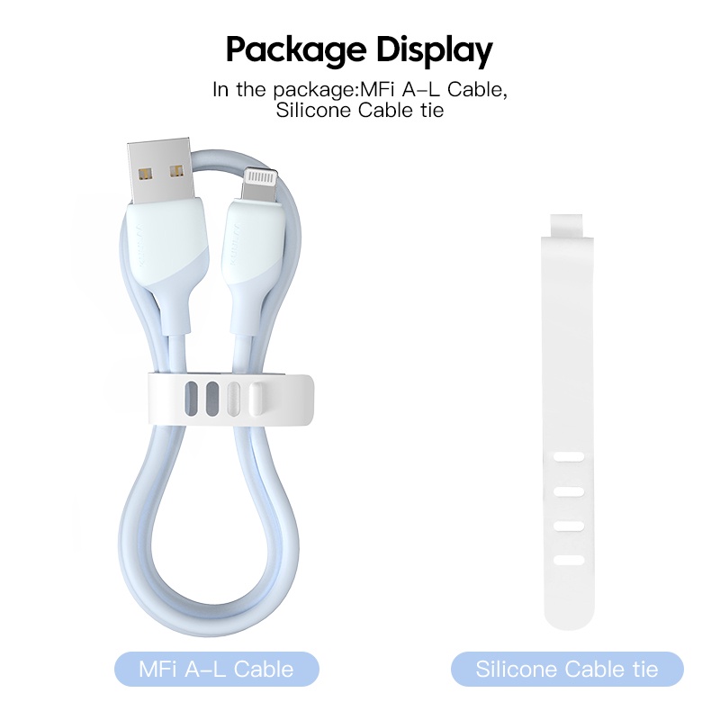 Mô tả Cáp sạc USB KUULAA lightning MFi dài 1 mét thích hợp cho for iPhone 13 12 mini 8 7 6 Plus 5 - 11