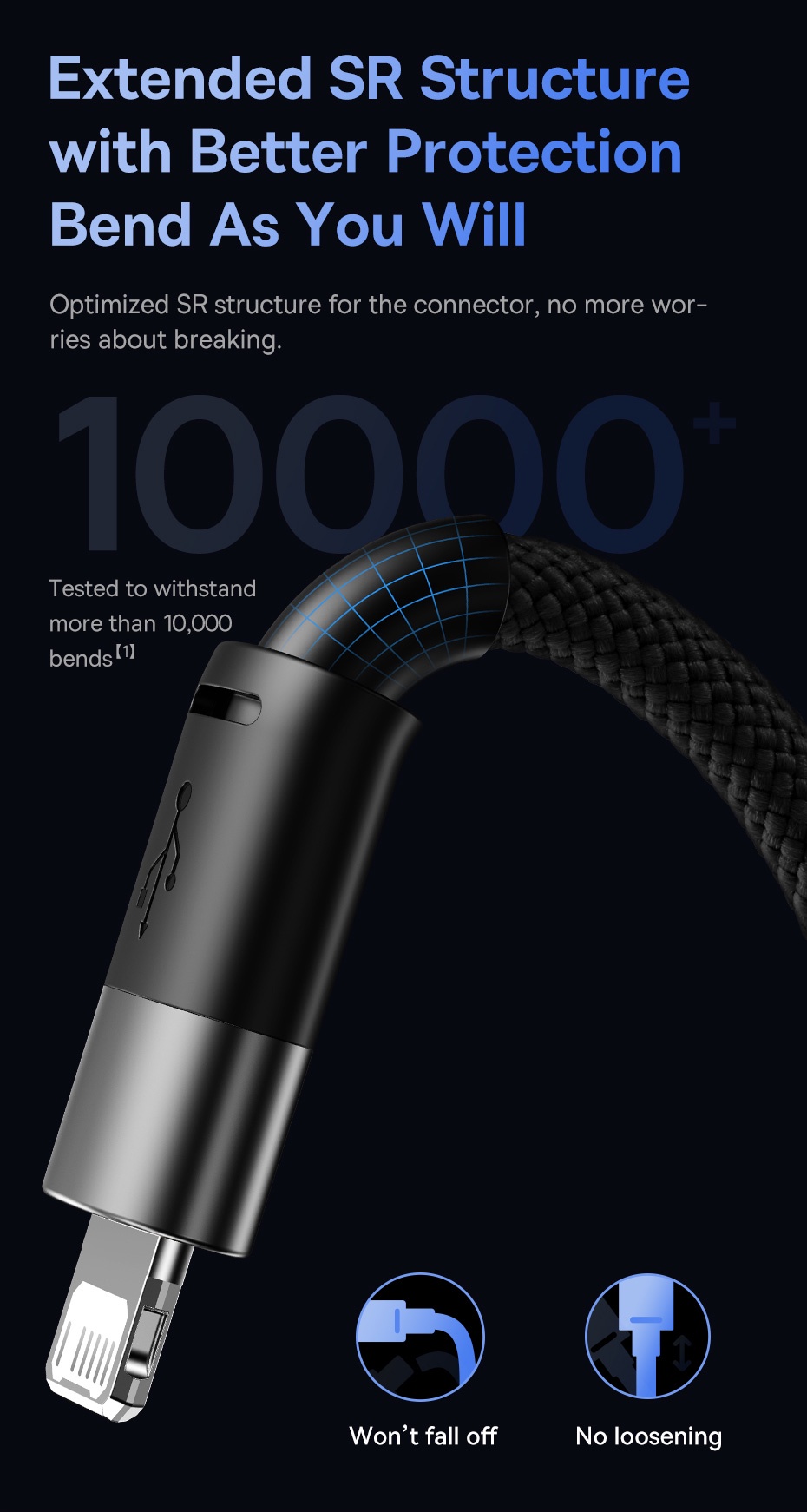 Mô tả Cáp sạc BASEUS 3 trong 1 micro USB type C thích hợp cáp sạc nhanh cho ip 14 13 12 pro max 3.5a Samsung Xiaomi Redmi - 7