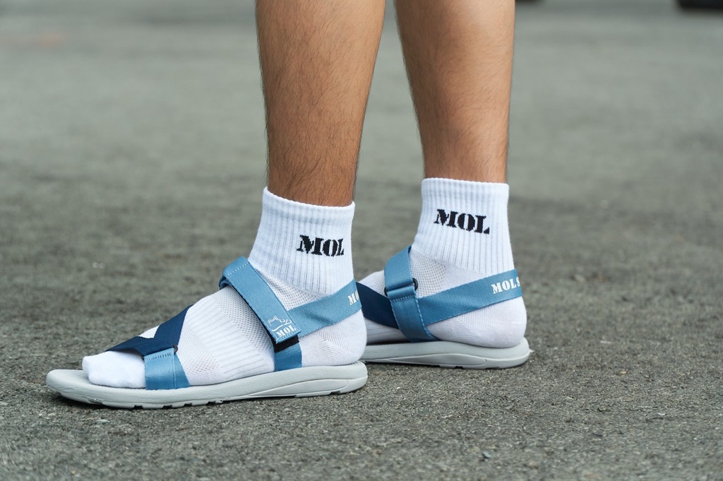 Mô tả Sandal nam nữ unisex MOL quai chữ Z MS1166XD màu xanh - 7