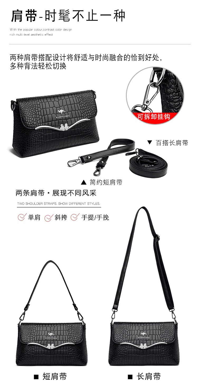 Mô tả Túi xách nữ cao cấp đẹp KAIDIFEINIROO KF17 (9610) phong cách Hàn Quốc đủ 2 dây size 27cm - 5