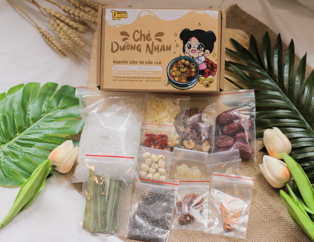 Mô tả Nguyên liệu nấu chè Dưỡng Nhan Tuyết Yến Trạm ngọt Yumi 120g thơm ngon bổ dưỡng đẹp da - 2