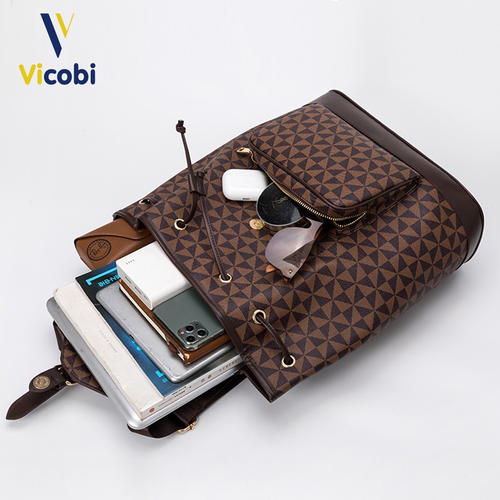 Mô tả Balo da Pu cao cấp Vicobi B2 Rita, Nam nữ đều dùng được, phù hợp dịp học, du lịch, đi làm... - 8