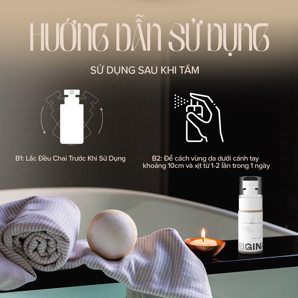 Mô tả Xịt Khử Mùi Nước Hoa LoveDear - Có Collagen Và Vitamin C E Dưỡng Trắng Da Nhiều Mùi unisex 50ml - 5
