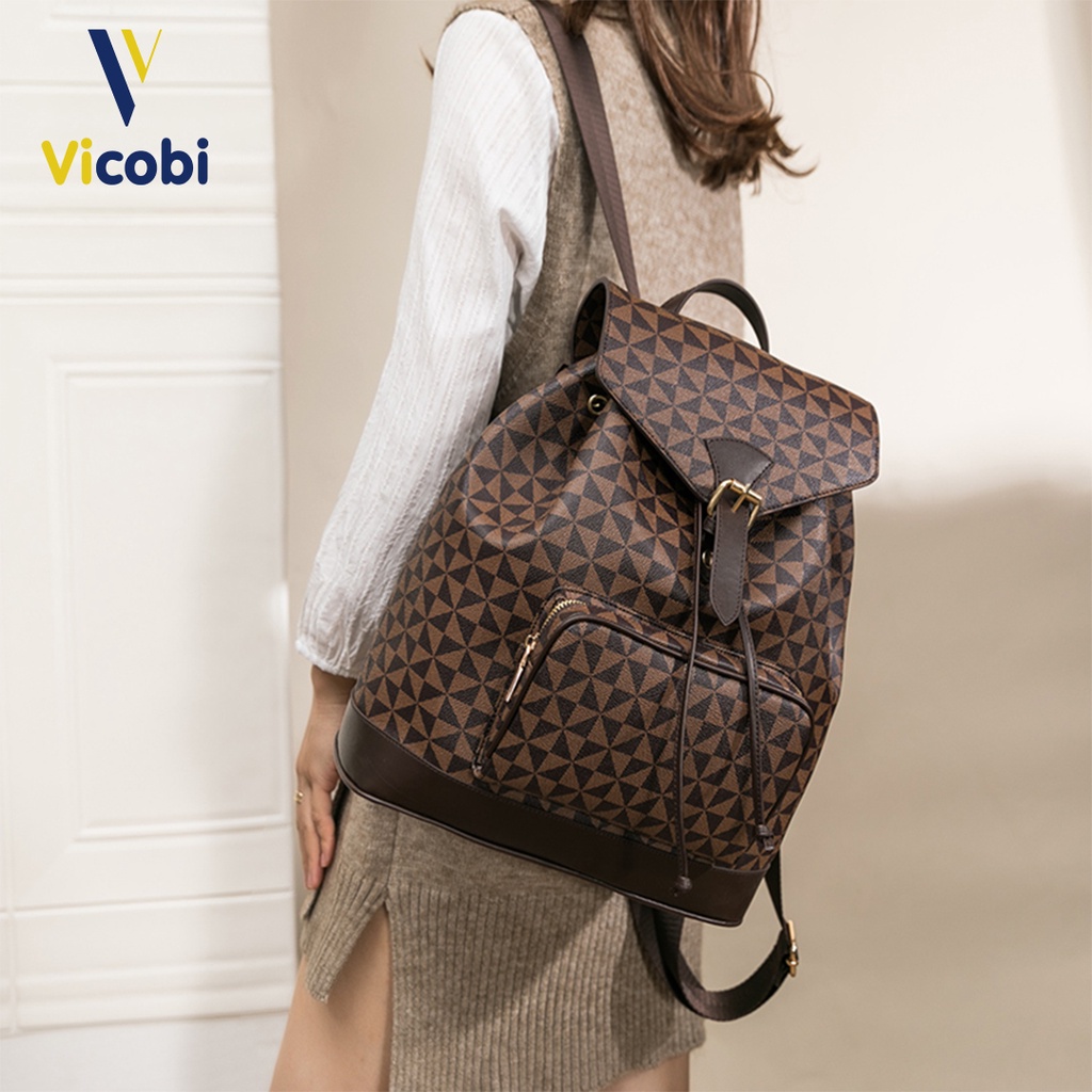 Mô tả Balo da Pu cao cấp Vicobi B2 Rita, Nam nữ đều dùng được, phù hợp dịp học, du lịch, đi làm... - 6