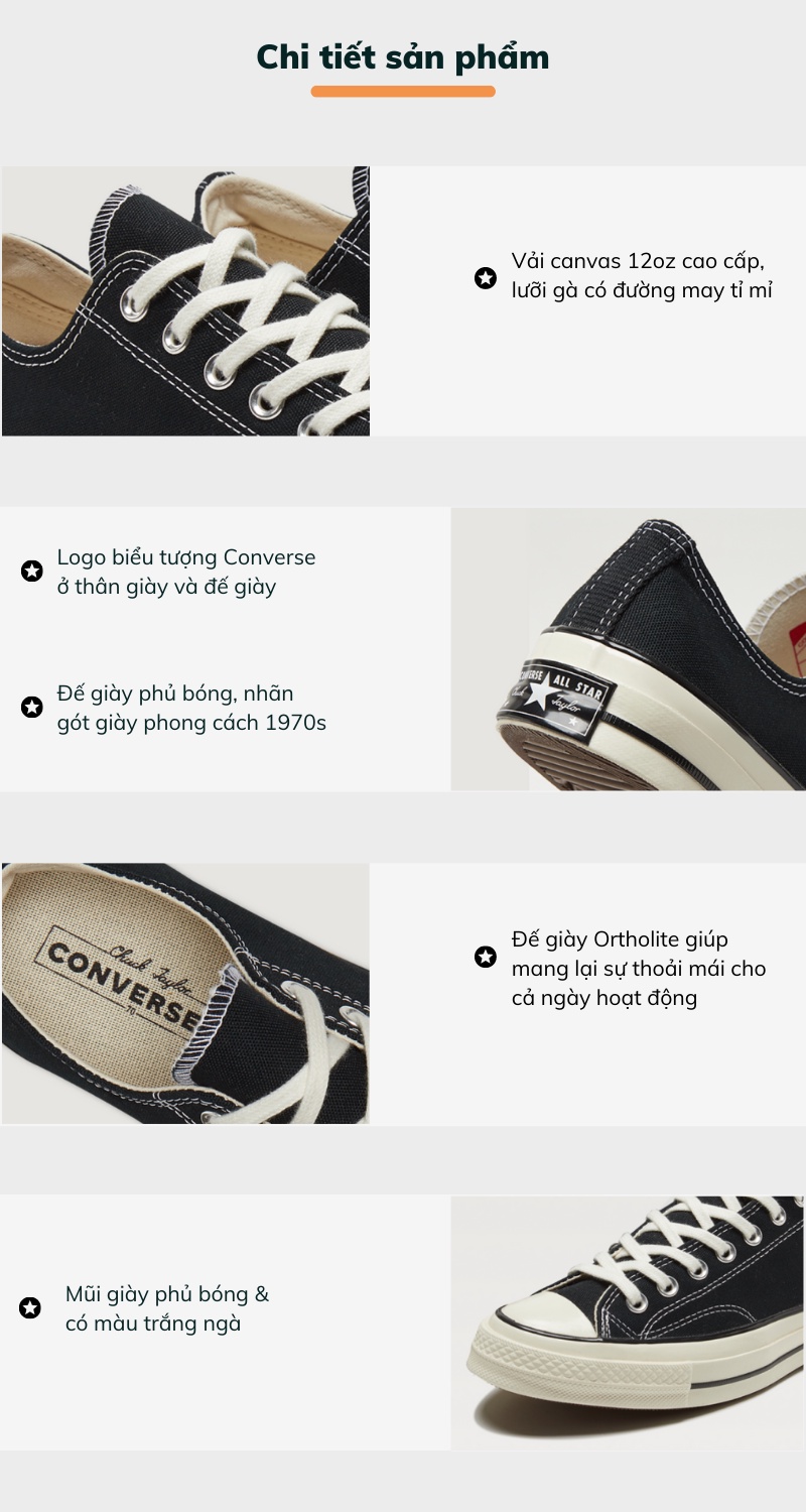 Mô tả Giày Converse Chuck Taylor 1970s 162058C - 3