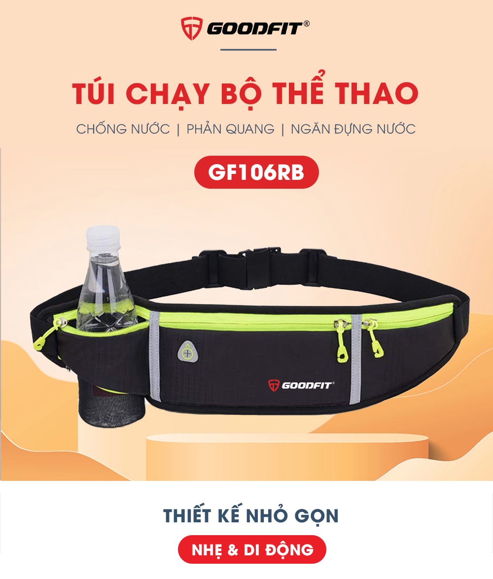 Mô tả Túi đeo bụng chạy bộ, đai đeo điện thoại chạy bộ nam nữ chính hãng GoodFit GF106RB - 1
