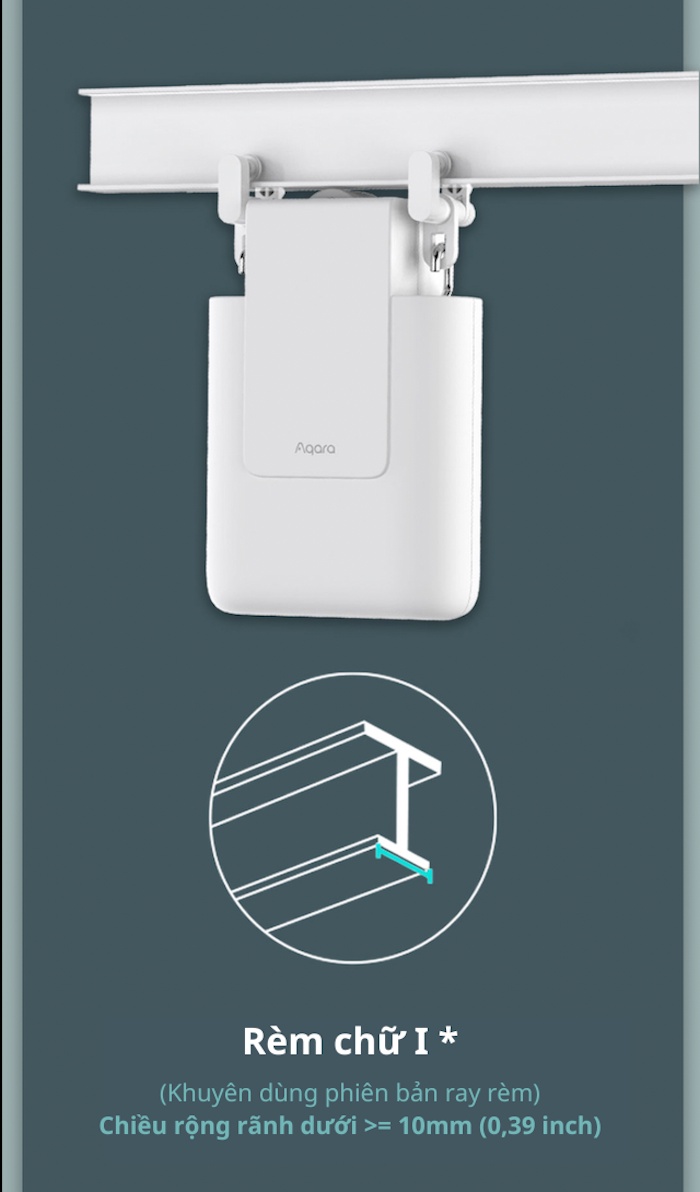 Động Cơ Rèm Dùng Pin Aqara Curtain Driver E1, 2 phiên bản Ray Tròn và ...